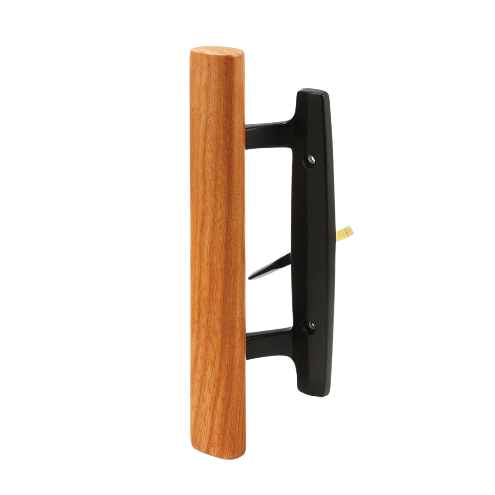 Wood Grip Pull Handle for Sliding Door, Black (DH-207-B)