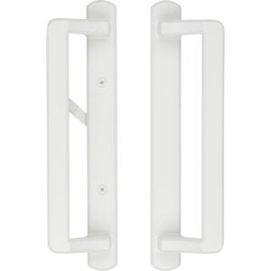 DH-530-WHITE PGT 10″ White Sliding Door Handle Set, 3-7/8″ Hole Spacing