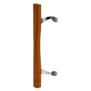 (DH-109-C) Handle Set for Doors, 6-5/8″ Hole Spacing – Chrome with Wood Handle