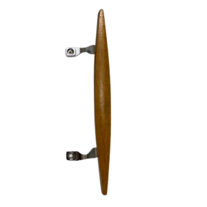 (DH-101-C) Canoe Style Wooden Handle for Sliding Doors, 6-5/8″ Hole Space – Chrome