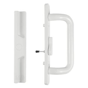 (DH-204-W) Windor Handle for Sliding Door, 3-15/16″ Hole Space – Offset Latch, White