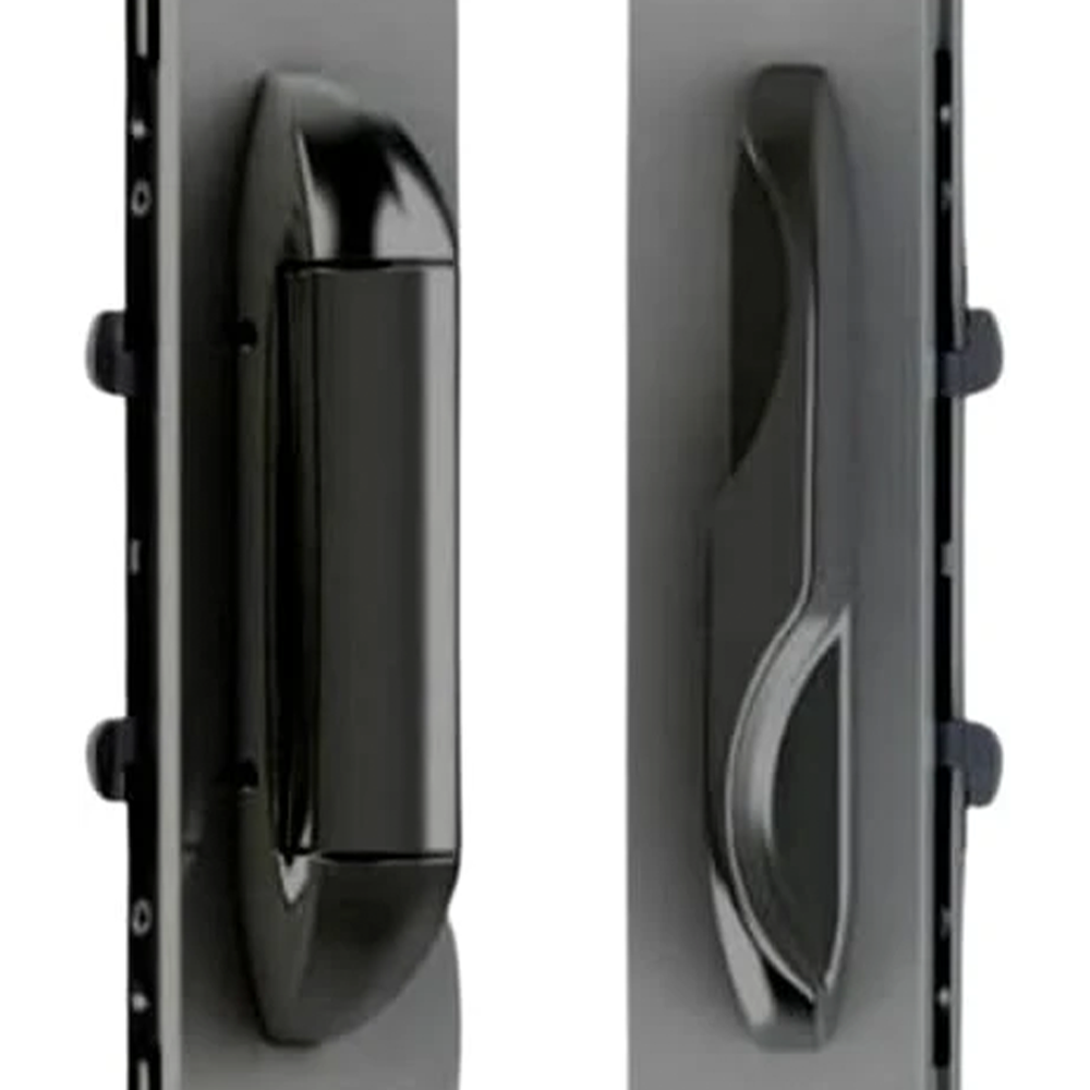 (DH-595-BLACK) Interlock Intuition Sliding Door Handle Kit, Black