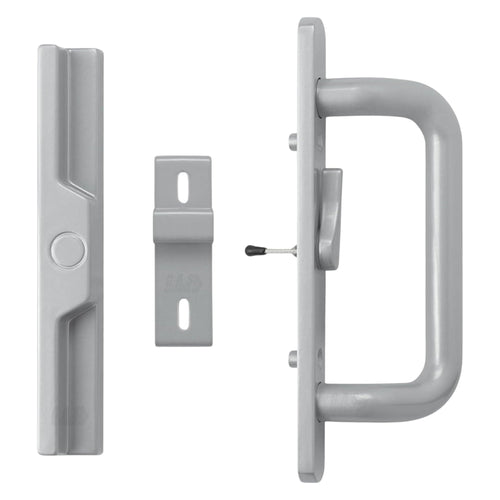 (DH-204-C-S) Windor Handle for Sliding Door, 3-15/16″ Hole Space – Center Latch, Grey