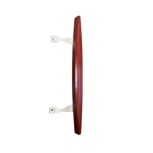 (DH-101-WHITE) Canoe Style Wooden Handle for Sliding Doors, 6-5/8″ Hole Space – White