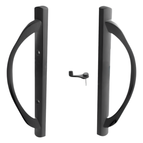 (DH-588-B) Amesbury Truth Handle Set, 3-15/16″ Hole Space – Black