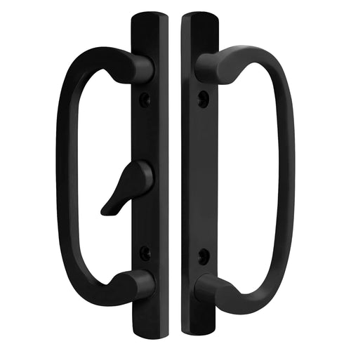 (DH-211-BLACK) Legacy Handle Set, 3-15/16″ Hole Space – Black, Center Latch