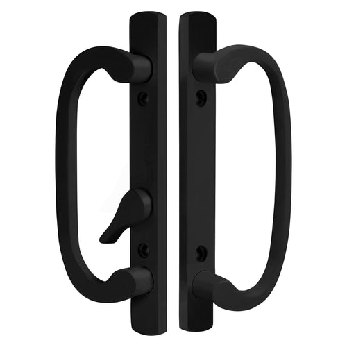 CLEARANCE Legacy Handle Set – Black, Offset Latch (DH-211-BLACK), Blemishes/Chips