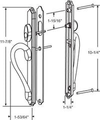 Ashland Sliding Patio Glass Active KEYED Door Handle (DH-346)