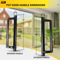 DH-530 PGT Interior and Exterior Sliding Door Handle with Lock and Key – Special Order Only