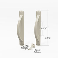 (DH-645) Amesbury Truth Handle Set, 3-15/16″ Hole Space – Square Drive Latch