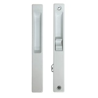 (DL-501) Flush Mount Single Lock Set for Sliding Doors, 6-5/8" Hole Space