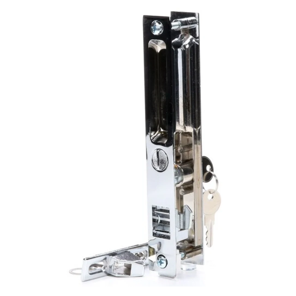 (DL-503-C-K) Flush Mount Handle Set with Key Cylinder, 6-5/8" Hole Space