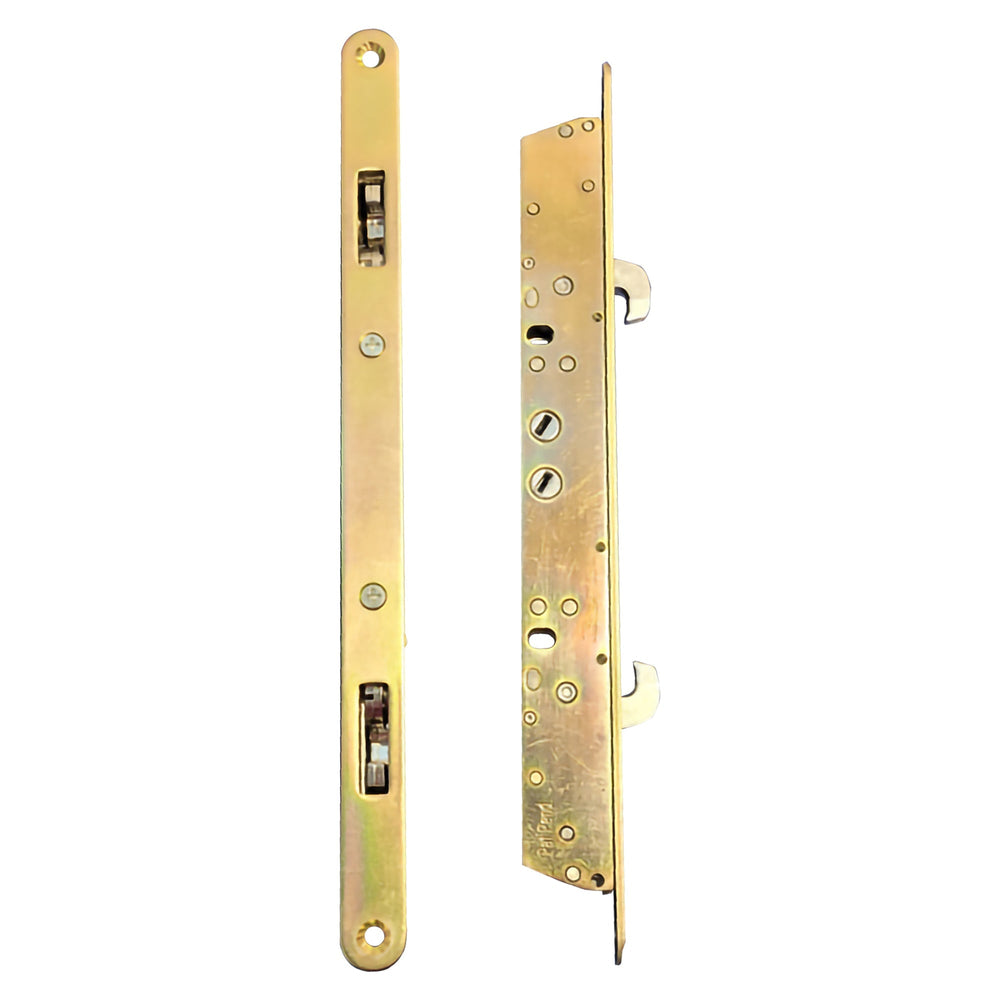 11-3/4" Sliding Door Multi-Point Mortise Lock, No Anti-Slam Pin w/ 11" Hole Spacing (DL-883)