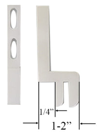 White Astragal Plastic Screen Door Replacement Keeper (Set of 2)