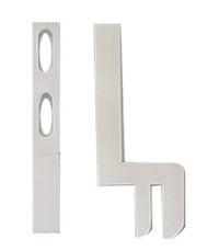 White Astragal Plastic Screen Door Replacement Keeper (Set of 2)
