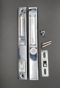Sliding Glass Door Handle Set, Flush Mount, Non-Keyed, 6-5/8" Screw Holes (DL-502)
