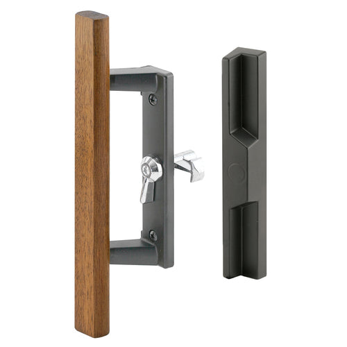 Sliding Patio Glass Door Handle with Wood Grip (DH-141)