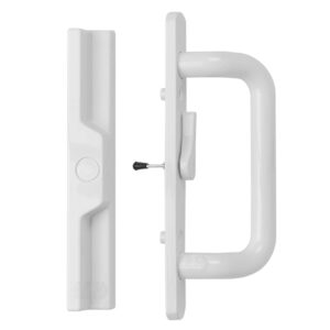(DH-204-C-W) Windor Handle for Sliding Door – Center Latch, White