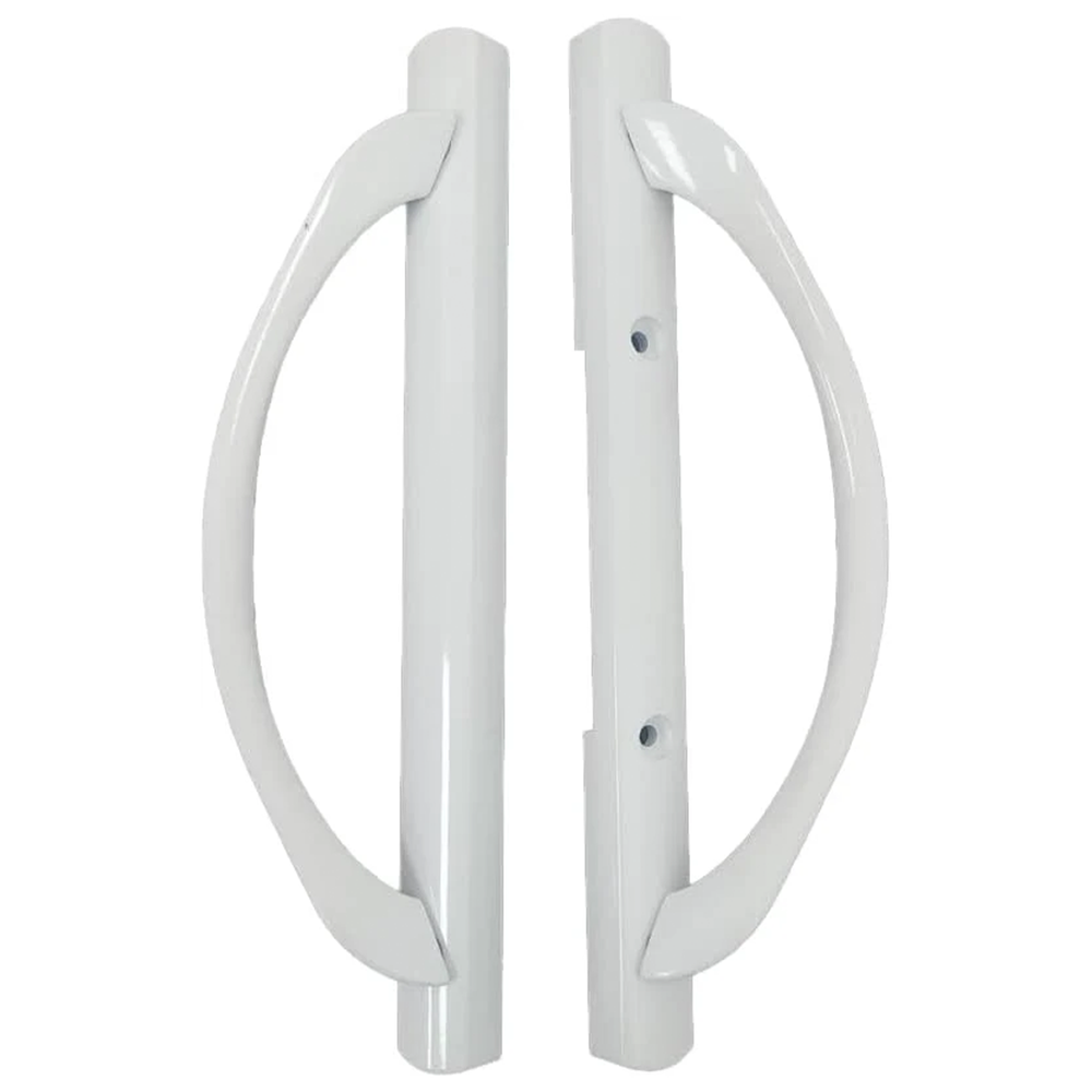 (DH-588-W) Amesbury Truth Handle Set For Doors, 3-15/16″ Hole Space – White