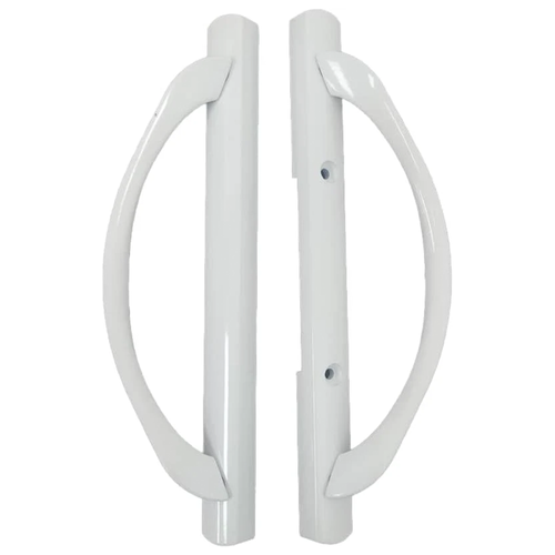(DH-588-W) Amesbury Truth Handle Set For Doors, 3-15/16″ Hole Space – White