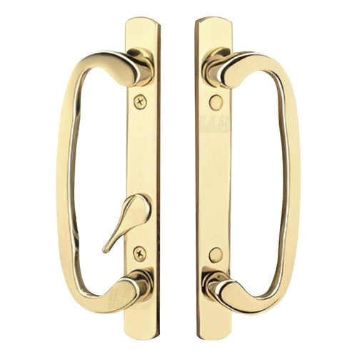 Sliding Patio Door Handle Set Sash Controls 2265 Offset (DH-211-OFFSET-GOLD)