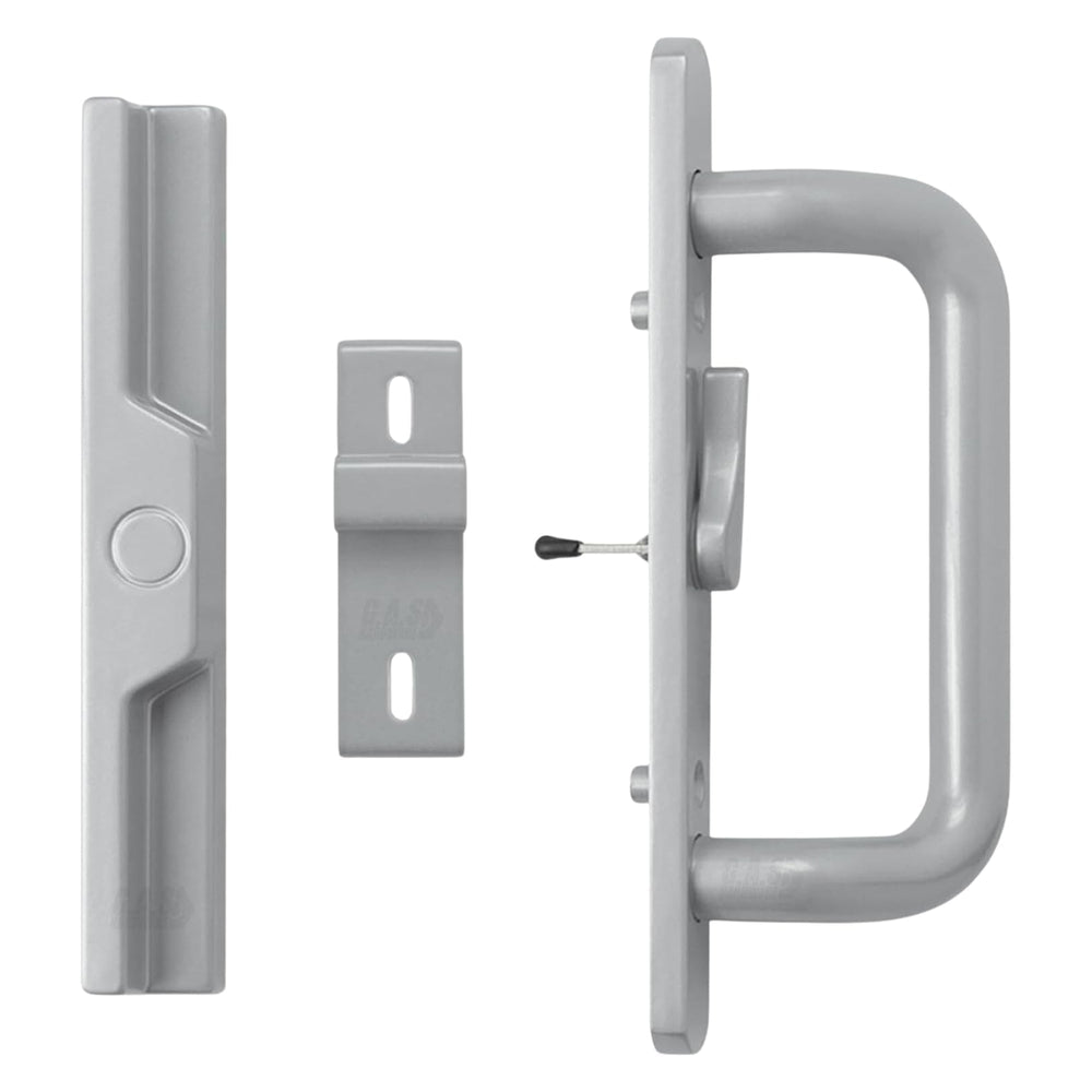 (DH-204-C-S) Windor Handle for Sliding Door, 3-15/16″ Hole Space – Center Latch, Grey