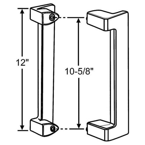 Interlock Crest Sliding Door Handle (13-710W)