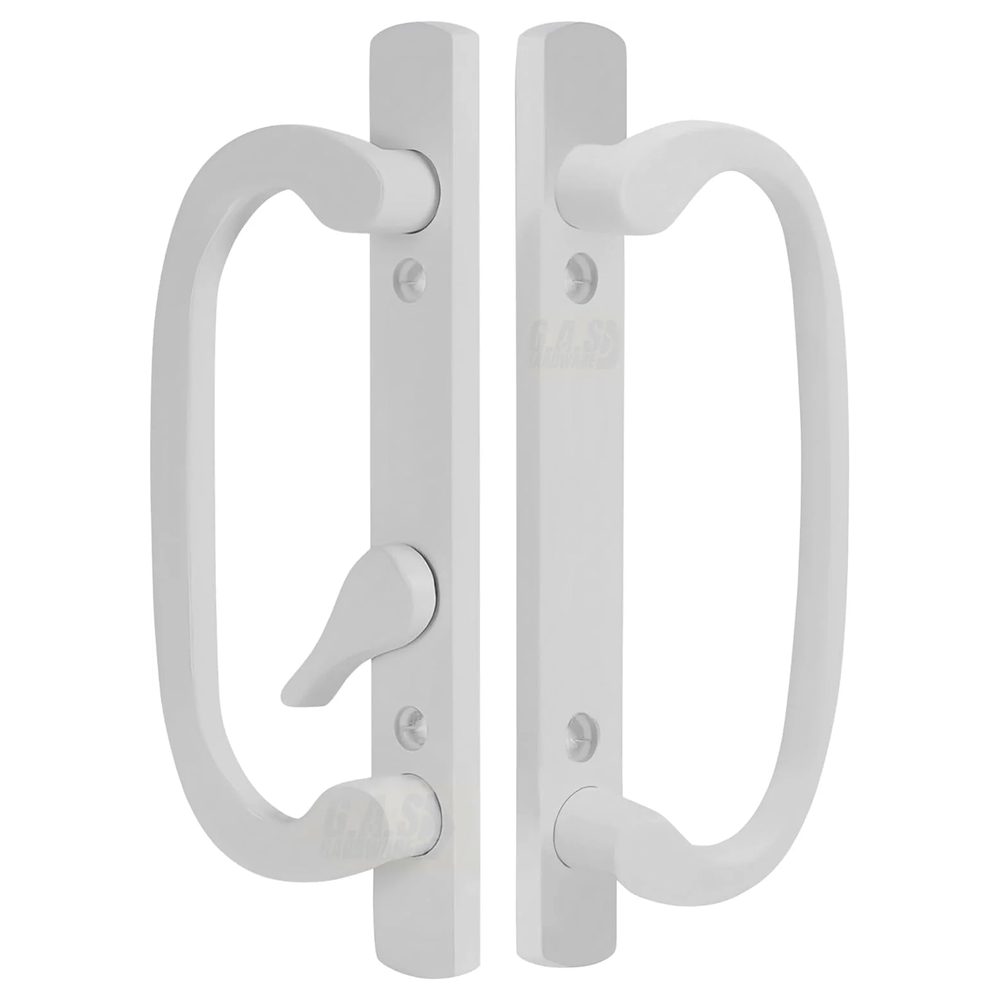 CLEARANCE Legacy Handle Set – White, Offset Latch (DH-211-W), Blemishes/Chips