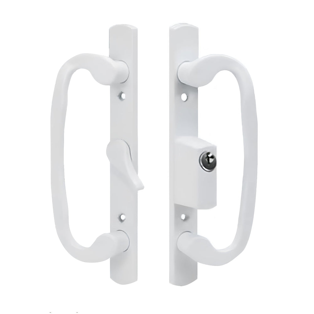 8.5″ Sliding Door CENTER Keyed Handle Set – Sash Controls 2265 – 3-15/16″ Screw Hole -DH-211-CENTER-WITH-KEY