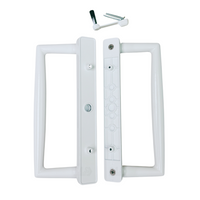 9″ CGI / PGT Keyed Sliding Door Handle, 4-15/16″ Hole Space (DH-660-WITH-KEY)