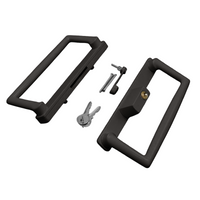 9″ CGI / PGT Keyed Sliding Door Handle, 4-15/16″ Hole Space (DH-660-WITH-KEY)