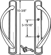 (DH-645) Amesbury Truth Handle Set, 3-15/16″ Hole Space – Square Drive Latch