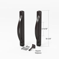 (DH-645) Amesbury Truth Handle Set, 3-15/16″ Hole Space – Square Drive Latch