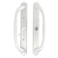 10″ Sliding Patio Handle Set w/ Keys, 3 15/16″ Hole Spacing, Fits 1-1/4″ to 2-1/4″ Door Thickness