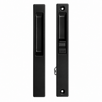 (DL-501) Flush Mount Single Lock Set for Sliding Doors, 6-5/8" Hole Space