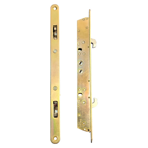 11-3/4" Sliding Door Multi-Point Mortise Lock, No Anti-Slam Pin w/ 11" Hole Spacing  (DL-883)