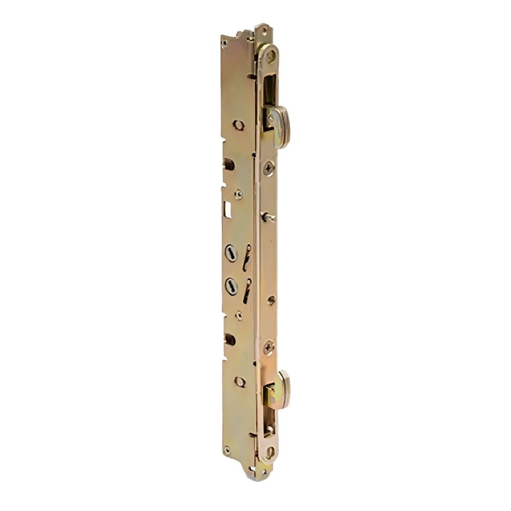 9-15/16" Mortise 2 Point Lock + Plate Attached- 9-7/8" Hole Spacing